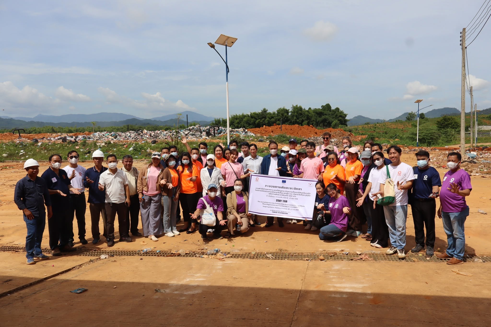 Study Tour Equipping Journalist for central provinces in Vang Vieng, Vientiane Province